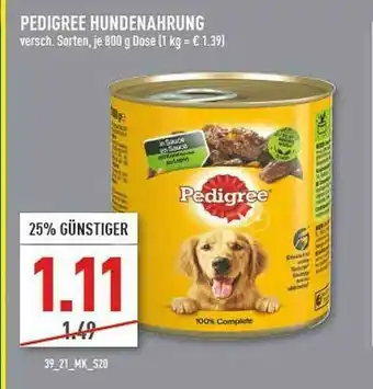 Marktkauf Pedigree Hundenahrung Angebot