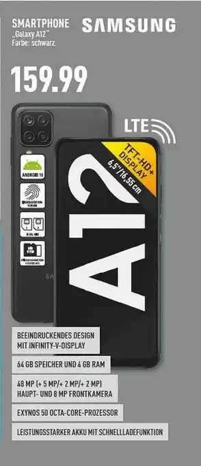 Marktkauf Smartphone „galaxy A12” Samsung Angebot