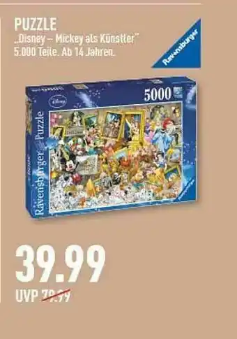 Marktkauf Puzzle „disney - Mickey Als Künstter” Angebot