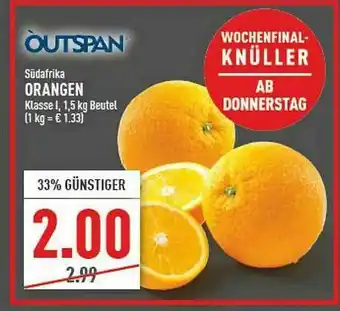 Marktkauf òutspan Südafrika Orangen Angebot