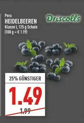 Marktkauf Peru Heidelbeeren Driscoll's Angebot