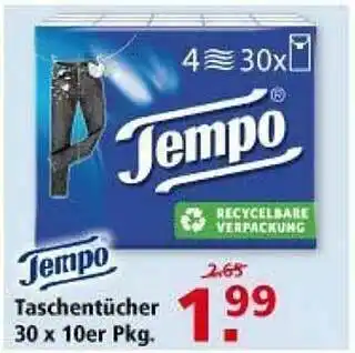 Multi Markt Tempo Taschentücher Angebot