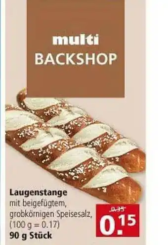 Multi Markt Multi Backshop Laugenstange Angebot