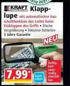 Norma Kraft Klapp-lupe Angebot