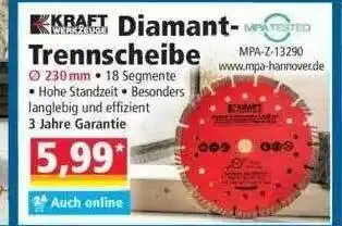 Norma Kraft Diamant-trennscheibe Angebot