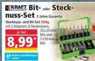 Norma Kraft Bit- Oder Steck-nuss-set Angebot