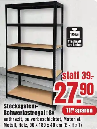 B1 Discount Baumarkt Stecksystem Schwerlastregal »S« Angebot