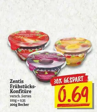 NP Discount Zentis Frühstücks-konfitüre Angebot