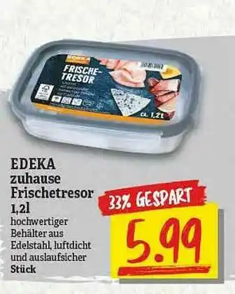 NP Discount Edeka Zuhause Frischetresor Angebot