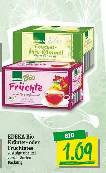 NP Discount Edeka Bio Kräuter-oder Früchtetee Angebot