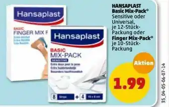 PENNY Hansaplast Basic Mix-pack Oder Finger Mix Pack Angebot