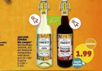 PENNY Ique Viva España! Bio-sangria Angebot