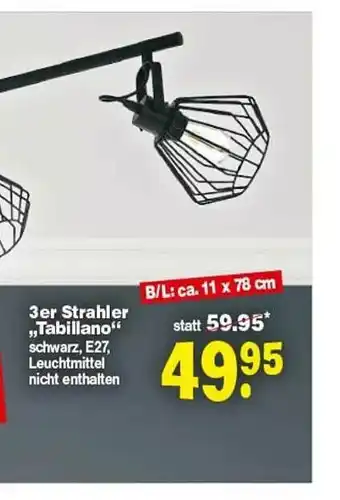 Repo Markt 3er Strahler Tabillano Angebot