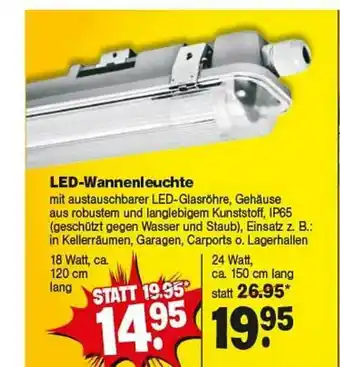 Repo Markt Led-wannenleuchte Angebot