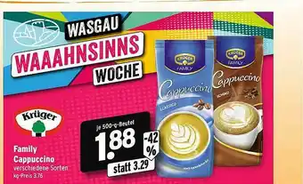 Wasgau Krüger Family Cappuccino Angebot