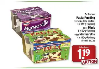 Wasgau Dr. Oetker Paula Pudding Oder Minis Oderr Marmorette Angebot