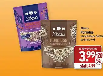 Wasgau 3bears Porridge Angebot