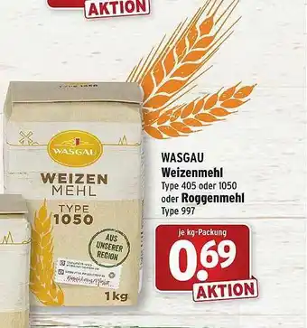 Wasgau Wasgau Weizenmehl Oder Roggenmehl Angebot