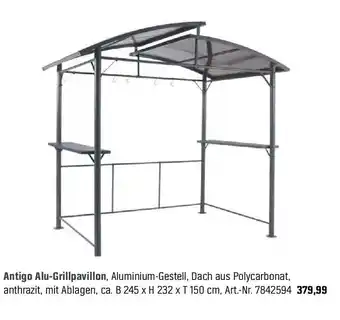 OBI Antigo Alu Grillpavillon Angebot