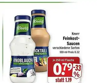 Wasgau Knorr Feinkost Saucen Angebot