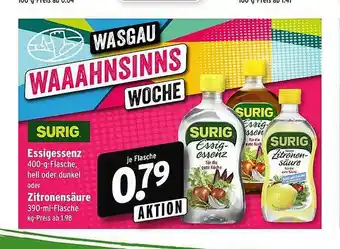 Wasgau Surig Essigessenz Oder Zitronensäure Angebot