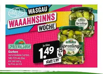 Wasgau Spreewaldhof Gurden Angebot