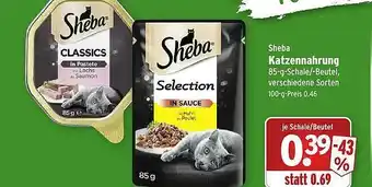 Wasgau Sheba Katzennahrung Angebot