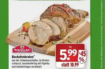 Wasgau Backofenbraten Angebot