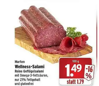 Wasgau Marten Wellness-salami Angebot