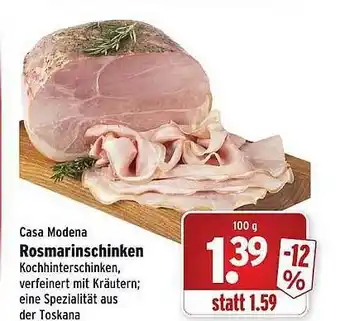 Wasgau Casa Moden Rosmarinschinken Angebot