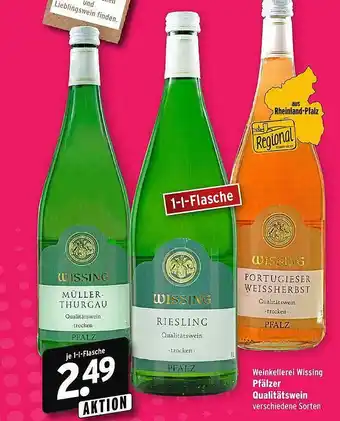 Wasgau Weinkellerei Wissing Pfälzer Qualitätswein Angebot