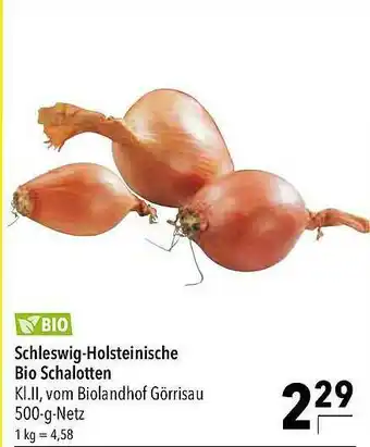 CITTI Markt Schleswig-holsteinische Bio Schalotten Angebot