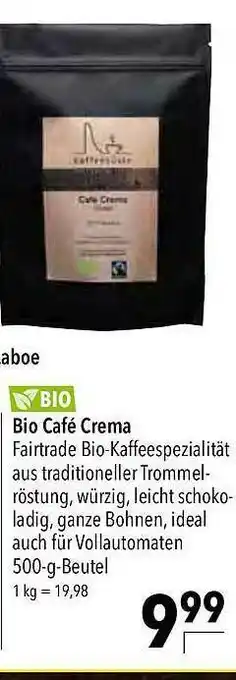 CITTI Markt Bio Café Crema Angebot