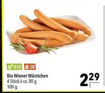 CITTI Markt Bio Wiener Würstchen Angebot