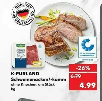 Kaufland K-purland Schweinenacken Oder -kamm Angebot