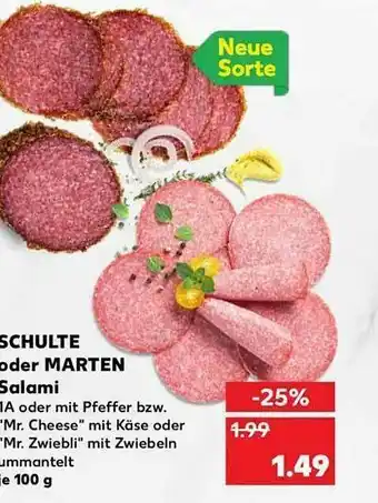 Kaufland Schulte Oder Marten Salami Angebot