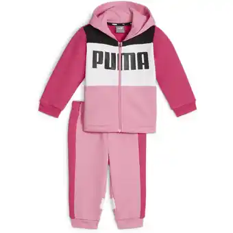 Intersport PUMA Kinder Sportanzug MINICATS Colorblock Jogger FAST PINK 86 Angebot