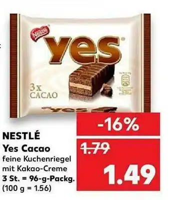 Kaufland Nestlé Yes Cacao Angebot