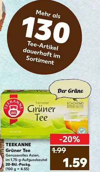 Kaufland Teekanne Grüner Tee Angebot