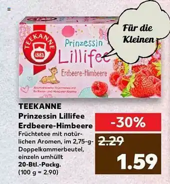 Kaufland Teekanne Prinzessin Lillifee Erdbeere-himbeere Angebot