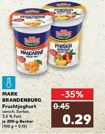 Kaufland Mark Brandenburg Fruchtjoghurt Angebot