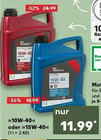 Kaufland 10w-40 Oder 15w-40 Angebot