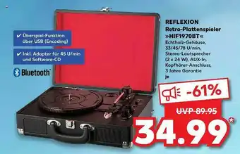 Kaufland Reflexion Retro-plattenspieler „hif1970bt” Angebot