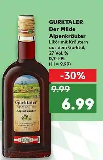 Kaufland Gurktaler Der Milde Alpenkräuter Angebot