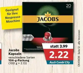 Combi Jacobs Kapseln Angebot