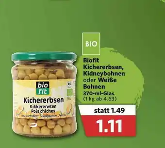 Combi Biofit Kichererbsen Kidneybohnen Oder Weiße Bohnen Angebot