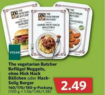 Combi The Vegetarian Butcher Beflügel Nuggets, Ohne Hick Hack Bällchen Oder Hackselig Burger Angebot