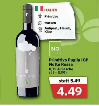 Combi Primitivo Puglia Igp Notte Rossa Angebot