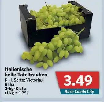 Combi Italienische Helle Tafeltrauben Angebot