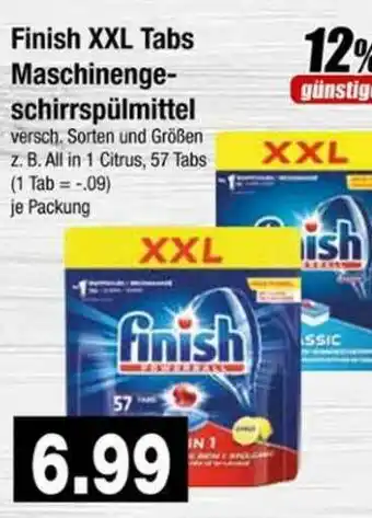 Edeka Finish Xxl Tabs Maschinenge Schirrspülmittel Angebot